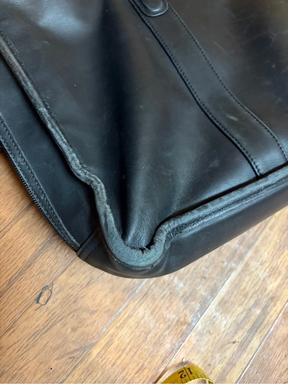 Coach Briefcase Bag | Black Leather  Black Leather Briefcase with Detachable Sho